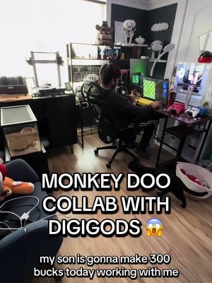 A post by @theleoseriesofficial on TikTok caption: @Monkey Doo @digigods my son’s second job for those who wonder 🤷🏽‍♀️