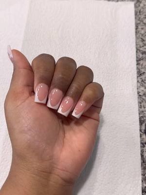 A post by @polishdceo on TikTok caption: Easy 15 minute, $10 frenchies #frenchie #nails #gelx #creatorsearchinsights #gelxnails #gelxtutorial #nailtutorial #frenchtip #DIY #howtotiktok #diynails #nailsathome #nailtok 