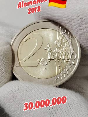 A post by @don_euro0 on TikTok caption: Moneda de 2€ de Alemania del año 2018 de Alemania, Estado de Berlin- Palacio de Charlottenburg.#euro #paratii #numismatica #viral #coleccion #coleccionista #foryou #monedas #parati #monedasdecoleccion #alemania🇩🇪 