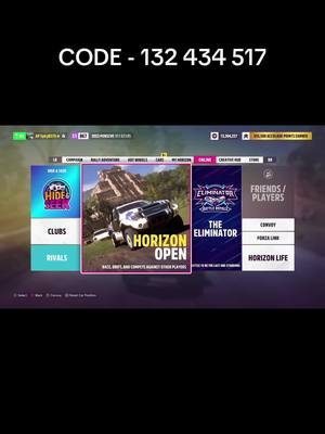 A post by @4orzahorizon on TikTok caption: NEW FASTEST 2025 FORZA  HORIZON 5 solo money glitch!! Use any forza addition car with rear wheel drive and hold the E - Brake. Enjoy the money! #fyp #forzahorizon5 #glitch 