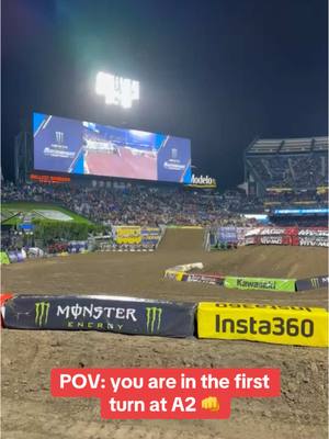 A post by @supercrossliveofficial on TikTok caption: Nothing beats that gate drop feeling 🙌  #SupercrossLIVE #SMX 