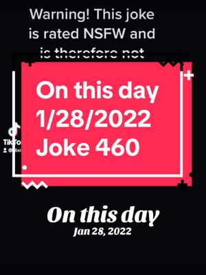 A post by @dixieandherdad on TikTok caption: #onthisday Joke 460. #dixiejeauxbelle #dogsoftiktok #joke #chickensoftiktok 