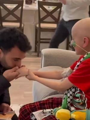 A post by @mtarek.official3 on TikTok caption: While in Allentown, PA yesterday for @HDF Sacred Echoes event for Gaza, I got a chance to visit one of my biggest fans, our hero Zubair who is dealing with cancer. He is in need of our sincerest duas at the moment. I had the honor of singing with him and his blessed family. After spending time with him, I became his biggest fan! May Allah grant him a speedy recovery so he can sing on stage with me soon. Ameen! كنت عند البطل زبير اللي بيكافح السرطان والحمد لله ربنا أكرمني إني أكون سبب في سعادته ولو للحظات ، اتمنى تدعوا ليه بالشفاء العاجل ❤️