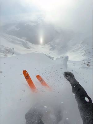 A post by @gopro on TikTok caption: No notes, @Nikolai Schirmer 👏  Submit your ski + snowboard POVs from this season to http://GoPro.com/Awards to enter—we've got categories for men + women with $120,000 on the line. #gopro #goprosnow #gopropov #snow #pov #ski #skiing