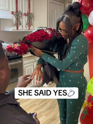 A post by @theeerealburnell on TikTok caption: Love Is Always Going To WIN #proposal #shesaidyes #marriage #wedding #love #fiance #bride #groom #edsheeran #thinkingoutloud #singing #burnelltaylor 