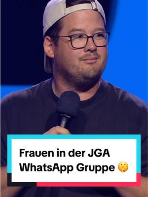 A post by @myspass on TikTok caption: Männer vs. Frauen bei der JGA-Planung 😮‍💨 #diebestencomediansdeutschlands #dbcd #christall #standup #comedy #standupcomedy 