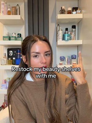 A post by @leahjtaylor on TikTok caption: A little beauty shelf restock 💕 #beautyproducts #BeautyReview 