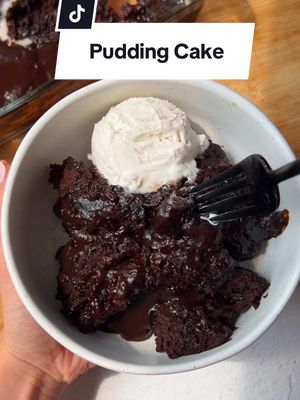 A post by @plantyou on TikTok caption: PUDDING CAKE. A melting, dreamy, fudgey plant-based cake that comes together effortlessly. Grab the full recipe now at PLANT YOU DOT COM! #Recipe #plantbased #plantbasedcake #cake #cakerecipe #puddingcake #puddingcakerecipe #plantbaseddiet #quickrecipe #EasyRecipe #dessert #dessertrecipe 