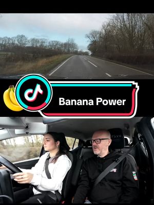 A post by @rdriveschoolofmotoring on TikTok caption: Banana Power! 🍌 #drivingtiktoks #drivingtips #abcxyz #drivinglessons #drivingschool #drivinginstructor #examiner #drivingtiktoks # #abcdxyz #drivinglessons #drivingtiktoks #drivingtips #abcxyz #drivingtipstips #drivinglessons #foryoupage #foryou #vital #rdrive   