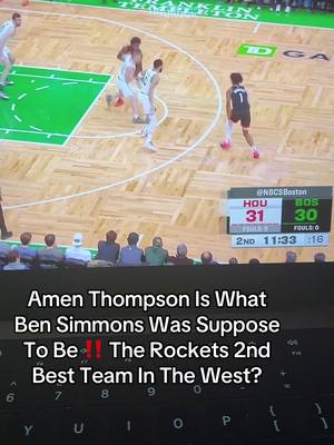 A post by @top5lance on TikTok caption: Amen is nice celtics look off… #fyp #NBA #viral #foryoupage #rockets #amenthompson #bostonceltics #houstonrockets #celtics 