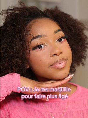 A post by @antonyellaptc on TikTok caption: Vous trouvez ça BEAU l’full face ?? 💗🌼 Ça change de fou les faux cils ! #klavina #makeup #fullface #eyeslipsface #mascararose #pinkmakeup #afro #tutocoiffure #cheveuxnaturels #cheveuxbouclés #curly #antonyellaptc #makeup92i #92imakeup #plaquage #afrohair 