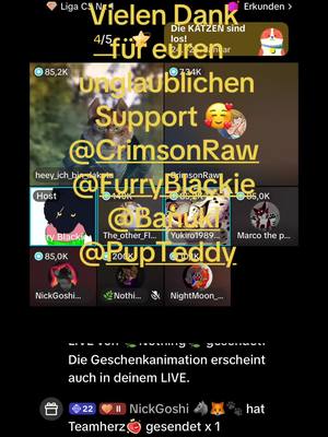 A post by @yukiro19892 on TikTok caption: @CrimsonRaw @Furry Blackie @Banuki @Pup Teddy #furryfandom #furry #furry4life #foryou #foryoupage #fursuitersoftiktok #Fuirsuit #germanfurry 