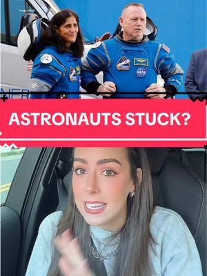 A post by @astro_alexandra on TikTok caption: This has been the plan for months. The astronauts on the ISS are not stuck in space. #nasa #space #astronomy #spacenews 