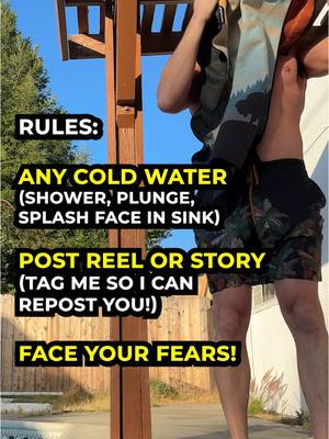 A post by @itsruustic on TikTok caption: Day 4! ❄️ join the #coldwaterchallenge with a shower, bucket, plunge, or just splash cold water on your face 3 times! 🙌 💪 this challenge is teaching me so much. Today I realized that it’s for me, not to get distracted trying to do a flip into the water.. not to try and speak motivational stuff if I’m not feeling it.. but to truly try and be as present as possible. If I am distracted trying to teach, I don’t get as much from the experience for myself… I’m not saying I won’t be sharing insights in the cold plunge, but affirming to myself why I’m doing this #dailydiscipline #ColdPlungeChallenge  #FaceYourFear #MorningMomentum #ExpandYourMind #BrainBoost #OvercomeFear #StrongMindStrongBody 