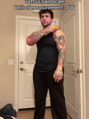 A post by @trevor_wagner_ on TikTok caption: Hope this helps if you ask do tattoos hurt