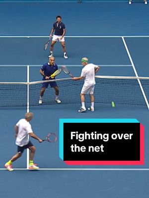 A post by @ausopen on TikTok caption: Sneaky way to win the point 🤫 #Bahrami #rulebenders 