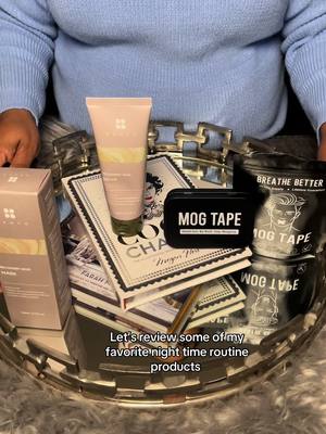 A post by @tiffanysolotraveldiary on TikTok caption: Let’s review some of my nighttime routine products #mouthtapesleeping #mudmask #skincareroutine #glassskin #TikTokShop #trending #SelfCare #creatorsearchinsights #mouthtape #BRMud #mogtape  