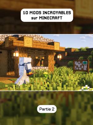 A post by @easycraft_mc on TikTok caption: 10 mods INCROYABLES sur Minecraft partie 2 🔥#Minecraft #minecraftmods #minecrafttutorial #pourtoi