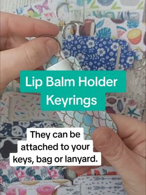 A post by @juniperjanecraft on TikTok caption: These handmade Faux Leather Lip Balm Holder Keyrings are both pretty and practical. I personally have one clipped to my hiking backpack for easy access to my lip balm on long walks. Available in my shop in lots of designs. #chapstickaddict #nomorechappedlips #smallbusinesslife #chapsticksleeve #chapstickobsessed #chapstickholderkeychain #sewingbusiness #uketsyseller #chapstickholder #nottinghamsmallbusiness #handmadebusiness #lipbalmholder #lipbalmholderkeyring #shopsmall #smallbusinessuk #fauxleatherkeyring #chapstick #SmallBusiness 