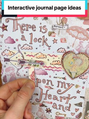 A post by @kiacreates on TikTok caption: YT: Kia Creates 🏹 just shared 6 new interactive junk journal page ideas but you could also use them for scrapbooking, card making or in your sketchbook 💕 #journalideas #journaling #junkjournalideas #interactiveart 