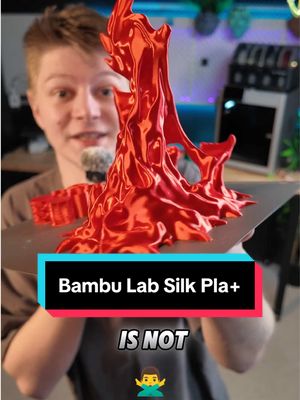 A post by @plastic3d on TikTok caption: Big fan of these new filaments 😍 @BambulabGlobal  #plastic3d #3dprinting #bambulab #shiny 