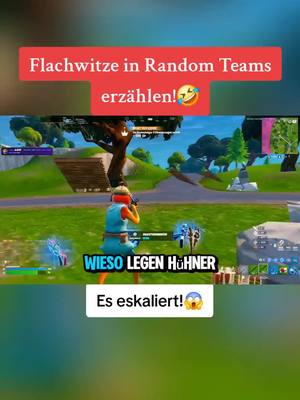 A post by @kaduqe on TikTok caption: Flachwitze in Random Teams erzählen!🤣 #niekbeats #gubifortnite #fortnite #foryou #foryoupage 