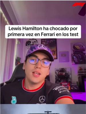 A post by @escaleraf1 on TikTok caption: Lewis Hamilton choca su Ferrari en España #f1 #formula1 #TikTokDeportes #escaleraf1 #hamilton #ferrari 