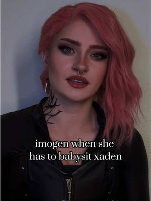 A post by @chlo.ren.cos on TikTok caption: we love you imogen😅 #imogen #imogenfourthwing #imogencardulo #imogencosplay #fourthwing #fourthwingcosplay #theempyrean #rebeccayarros #BookTok #cosplay #viral #fyp #chlorenaycos #fantasy #onyxstorm 