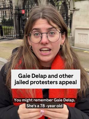 A post by @goodlawproject on TikTok caption: Turns out, Gaie's bail application has been declined, and the courts told her that the decision was made last Friday, yet nobody was informed. Not even Gaie.