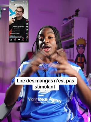 A post by @afroroshi1 on TikTok caption: Les mangas c’est pas stimulant ? 