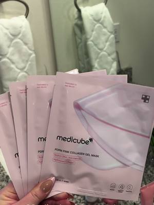 A post by @makeup_by_ana_val on TikTok caption: Medicube skincare and face mask #skincare #medicube 