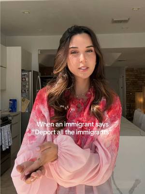 A post by @gabyobregon on TikTok caption: Crazy how some who were once immigrants—legally or not—suddenly forget the struggle and lack compassion for those fighting for their lives so they can try to give their families A CHANCE at life. Not everyone is privileged and bc someone is  struggling that doesn’t mean you turn their back on them bc you have it good now. Not everyone has the same access and opportunity that you had. Must be nice to have selective memory. #tps 