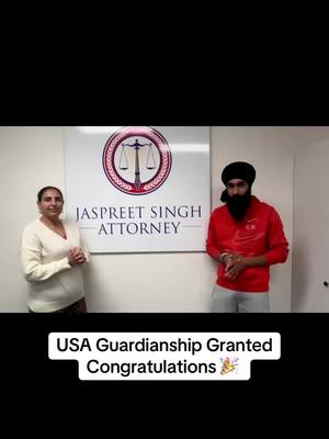 A post by @jaspreet_singh_attorney on TikTok caption: USA Guardianship Granted #jaspreetsinghattorney 