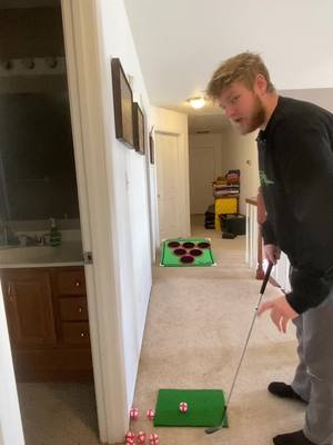 A post by @avidgolfster on TikTok caption: Fun golf chipping game! 