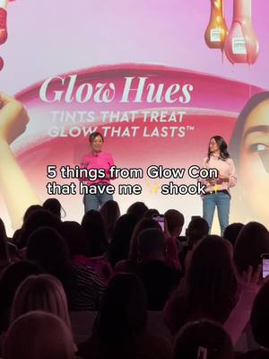 A post by @glowrecipe on TikTok caption: still glowing from last night’s conference 🤭 what was your favorite part?👇 #GlowRecipe #GlowGlobalConference #DewyFlush #mikaylanogueira #trendingskincare #newlaunch 