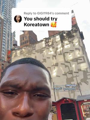 A post by @tyshonlawrence on TikTok caption: Replying to @GIGI1984 let’s explore  Koreatown in NYC!! I found that mango 🥭 ice cream!!!