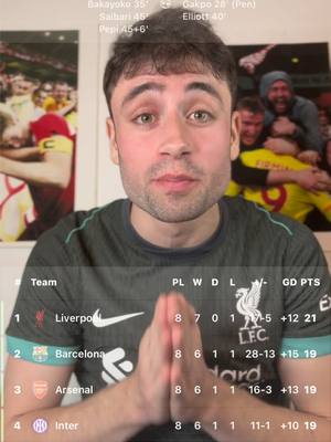 A post by @leosgoals on TikTok caption: WE TOP THE UCL!! 🔝🔥 #lfc #ucl #fcbarcelona #footballtiktok 