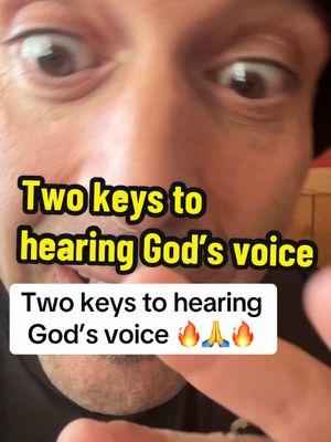 A post by @receiveaprophecy on TikTok caption: Here’s two keys to hearing the voice of God. #HearingGod‘sVoice #PropheticWord #MessageFromGod #BibleVerse #Bible. 