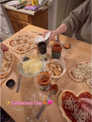 A post by @jolianhrzic on TikTok caption: An early Galentines day🥰 #girlsnight #girls #pizza #baking #galentinesday #girlsnightin #cooking #imjustagirl #Vlog #pizzanight #ValentinesDay 