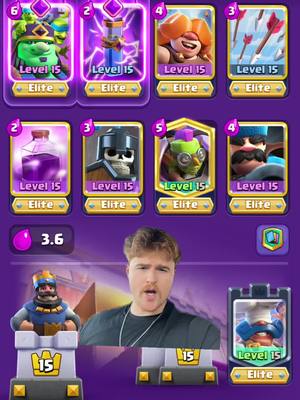 A post by @clashbroyale on TikTok caption: Pushed 400 medals yesterday #clashroyaledaily #clashroyalememes #clashroyalemoments #fyp #greenscreen 