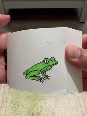 A post by @edjcontreras on TikTok caption: a #frog #flipbook