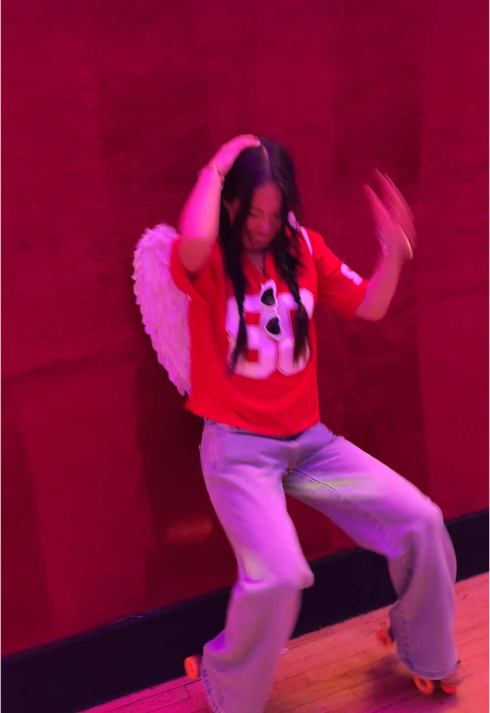 A post by @cynxchoi on TikTok caption: lemme just sit my stupid ass down