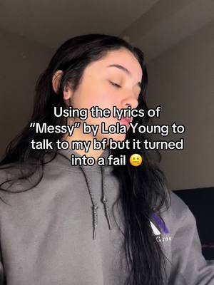 A post by @itsnashalie on TikTok caption: ignore my wheezing idk what that was. But he sadly already knew this song ☹️ thought this was funny though #messy #lolayoung 