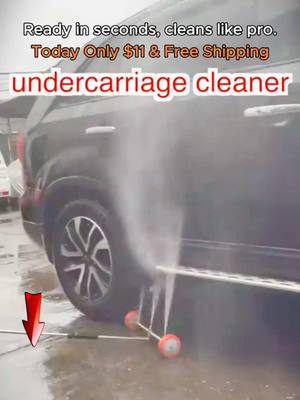 A post by @funpetmoment on TikTok caption: Say goodbye to road grime and hello to a spotless car bottom! #fyp #TikTokShop #carwash #undercarriage #carmaintenance #ford #toyota #car #cargadgets