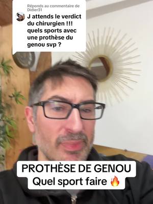 A post by @gillesbeaume on TikTok caption: Réponse à @Didier31 Quel sport pratiquer avec une prothèse de genou ? La réponse est simple : tous, à une exception près, celle de la conception ! #Prothèse #Sport #Conseil #Kiné 