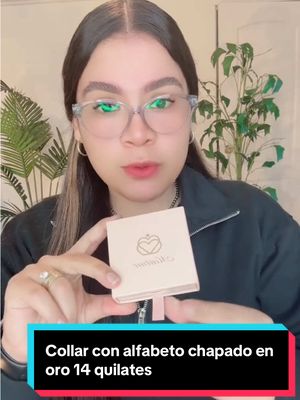 A post by @daniela13802 on TikTok caption: #collar #con #alfabeto #chapado #en #oro #14 #quilates #con #cadena #ajustables #de #17 #a #19 #pulgadas 