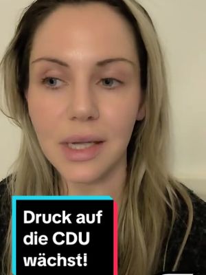 A post by @deutschland.kurier on TikTok caption: „Der Druck auf die CDU wächst immer mehr!“ | Katrin Nolte