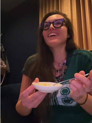 A post by @annietracymusic on TikTok caption: Anyone else try raw garlic? I was dying as you can see lmao 😭😂 #garlic #rawgarlic #wellness #health #hacks #studio #wholistichealth #vocalhealth 