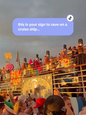 A post by @lunchboxpacks on TikTok caption: immediately adding this to my festival bucket list ✅ wbu? #groovecruise #edmfestivals #ravetok 