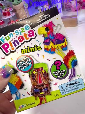 A post by @dreamteamsworld on TikTok caption: Fun-Size Pinata 🪅 Minis #pinata #asmr #minis 